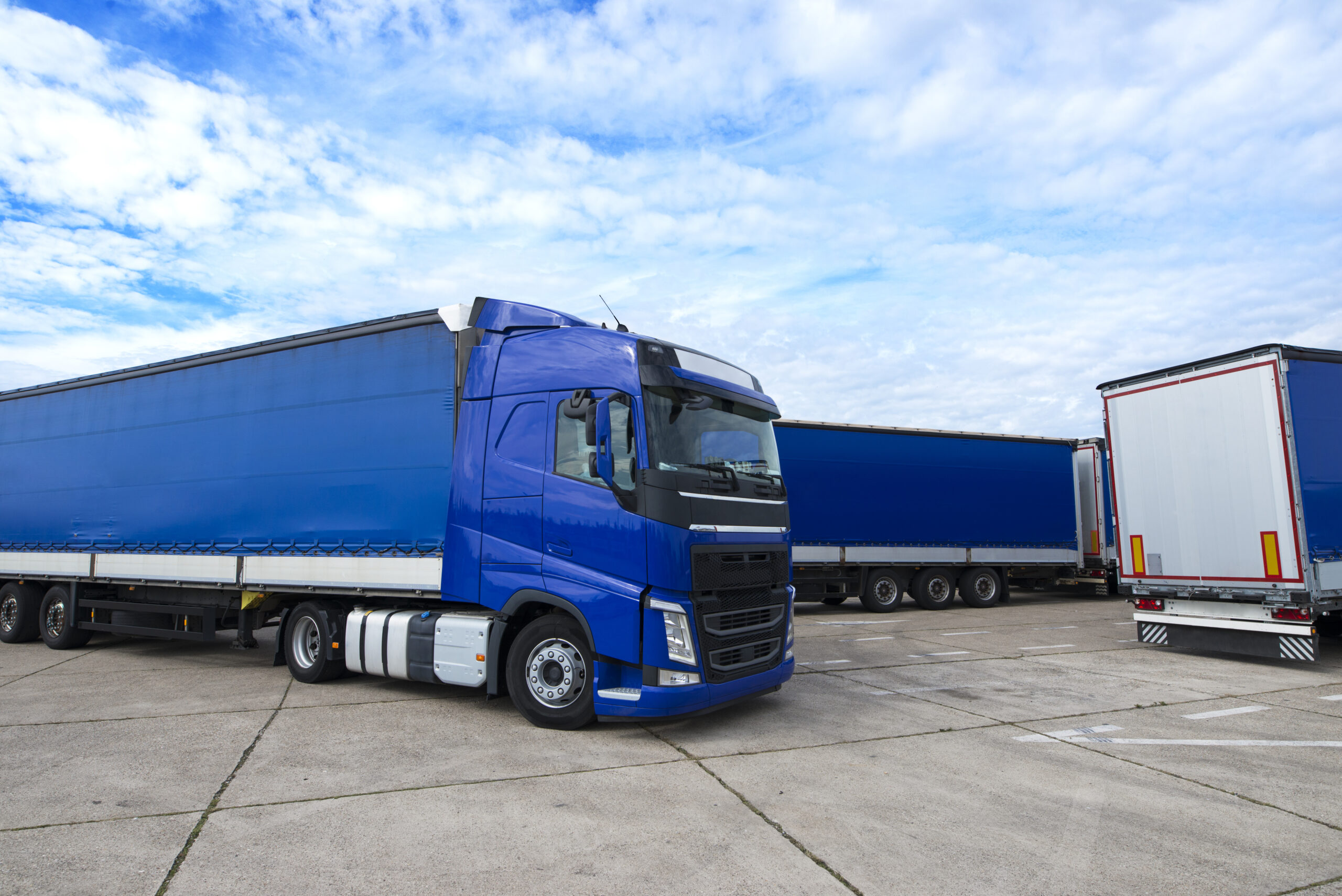 truck vehicle with trailers background scaled